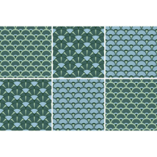 ÖNTAPADÓS CSEMPEMATRICA OBOLUS GREEN 15cm x 15cm 6db tapéta, díszléc és más dekoráció