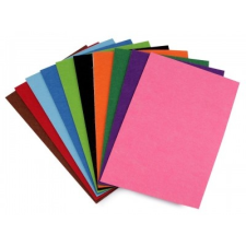  Öntapadós dekorációs filc mix színek - 10 ív dekorációs kellék