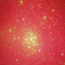 Öntapadós glitteres / csillámos dekorgumi, 20cm x 30cm irizáló piros dekorációs kellék
