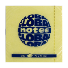 Öntapadós jegyzet GLOBAL Notes 3654-01 75x75mm sárga 100 lap post-it