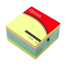 Öntapadós jegyzet OPTIMA 76x76mm pasztell 400 lap post-it