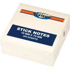 Öntapadós jegyzettömb Centrum Stick Notes 76x76 mm, 400 lapos, pasztellsárga post-it