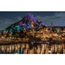  Öntapadós tapéta A város a vulkán mellett, 300 x 200 cm tapéta, díszléc és más dekoráció