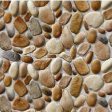  Öntapadós tapéta Barna és szürke folyami kőfal, 250 x 200 cm tapéta, díszléc és más dekoráció