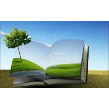  Öntapadós tapéta Book of nature, 200 x 150 cm tapéta, díszléc és más dekoráció