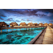  Öntapadós tapéta Bora Bora házak, 300 x 200 cm tapéta, díszléc és más dekoráció