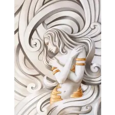  Öntapadós tapéta Goddess Medusa(3), 150 x 205 cm tapéta, díszléc és más dekoráció
