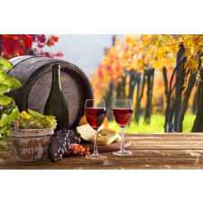 Öntapadós tapéta Hordó, bor, szőlő2, 220 x 135 cm tapéta, díszléc és más dekoráció