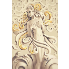  Öntapadós tapéta Istennő, márvány, női arc 3, 150 x 205 cm tapéta, díszléc és más dekoráció