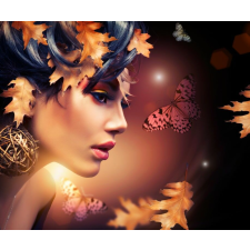 Öntapadós tapéta Őszi, portré, női, 400 x 250 cm tapéta, díszléc és más dekoráció
