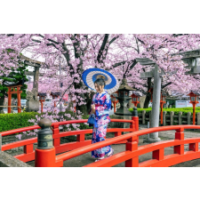  Öntapadós tapéta Padló cseresznyevirággal, 250 x 200 cm tapéta, díszléc és más dekoráció