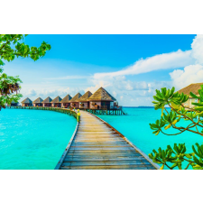  Öntapadós tapéta Pontoon Maldives islands, 250 x 150 cm tapéta, díszléc és más dekoráció