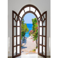  Öntapadós tapéta Porta fa, nagy, virágos, 150 x 205 cm tapéta, díszléc és más dekoráció