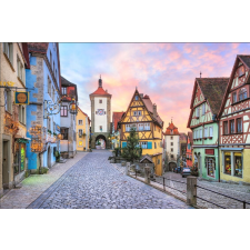  Öntapadós tapéta Sunset in Rothenburg, 300 x 250 cm tapéta, díszléc és más dekoráció
