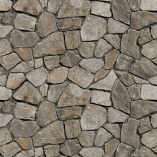  Öntapadós tapéta Szürke kerek kőfal, 250 x 200 cm tapéta, díszléc és más dekoráció