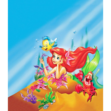  Öntapadós tapéta The Little Mermaid - Princess Ariel, 250 x 150 cm tapéta, díszléc és más dekoráció