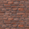  Öntapadós tapéta Vékony téglalap alakú barna és vörös kőfal, 300 x 200 cm
