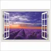  Öntapadós tapéta Window Sunset, levendula, nyári, 250 x 170 cm