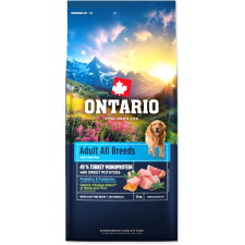 Ontario Adult All Breeds Monoprotein Turkey & Sweet Potatoes 12 kg kutyaeledel
