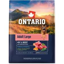 Ontario Adult Large Beef & Brown Rice 2,25 kg kutyaeledel
