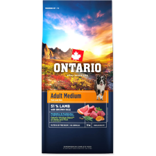 Ontario Adult Medium Lamb & Brown Rice 12 kg kutyaeledel