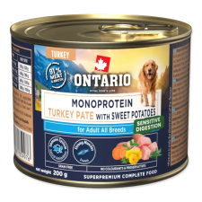  Ontario Adult monoproteines pulykapástétom édesburgonyával – 200 g kutyaeledel