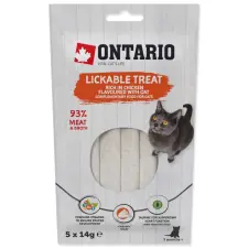  Ontario csemege nyalható csirke + multivitamin + zab 5x14g jutalomfalat macskáknak