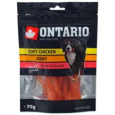  ONTARIO csirke filé szeletek, jutalomfalat kutyáknak, 70g jutalomfalat kutyáknak