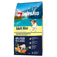 Ontario DOG ADULT MINI 7 FISH AND RICE (6,5KG) kutyaeledel