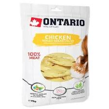  ONTARIO főtt csirkemell filé jutalomfalatok macskáknak 70gr jutalomfalat macskáknak