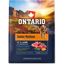 Ontario Senior Medium Lamb & Brown Rice 2,25 kg kutyaeledel