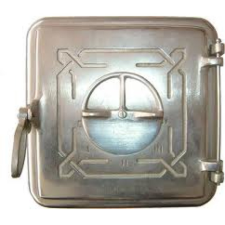 ÖNTKER Cserépkályha tüzelőajtó nikkelezett beépíthető gépek kiegészítői