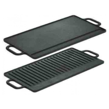 Öntöttvas grill lap 50 x 23 cm kerti sütés és főzés