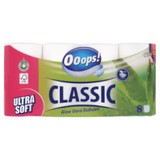 Ooops! Classic Aloe Vera Balsam toalettpapír 3 rétegű 8 tekercs higiéniai papíráru