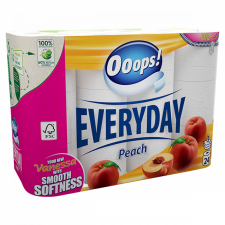 Ooops! Everyday Peach toalettpapír 3 rétegű 24 tekercs higiéniai papíráru