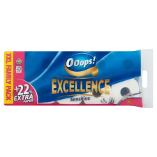 Ooops! Excellence Sensitive 3 rétegű Toalettpapír 20 tekercs higiéniai papíráru