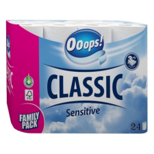 Ooops! Toalettpapír ooops! classic sensitive 3 rétegű 24 tekercs ktc30241135 higiéniai papíráru