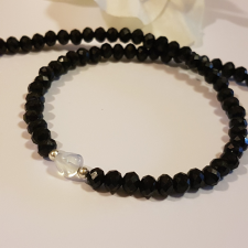  Opál és Csehkristály gyöngysor /6/ nyaklánc