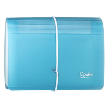 OPALINE Harmónika mappa OPALINE DL 13 részes gumis kék mappa