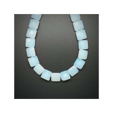 Opalit fazettált négyzet 12x6mm nyaklánc