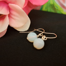  Opalit fülbevaló 0,6 cm-es fülbevaló