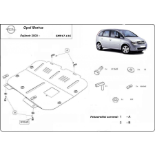  Opel Meriva, 2003-2010 - Motorvédő lemez autóalkatrész