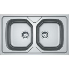 OPERIS STANDARD 2M Kétmedencés mosogató, Szín: Natúr inox mosogatótálca