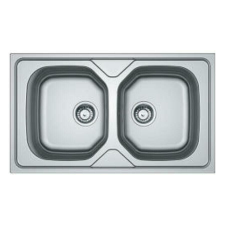  Operis STANDARD 2M Kétmedencés mosogató, Szín: Natúr inox mosogatótálca
