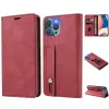  Oppo Reno8 T 5G, Oldalra nyíló tok, stand, kártyatartóval, kézpánttal, Wooze Business Plus, piros