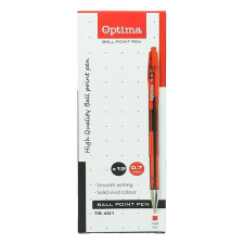 OPTIMA Golyóstoll OPTIMA nyomógombos TB 401 0,7 mm piros toll