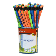 OPTIMA Grafitceruza optima hb háromszögletű radíros 72 darabos 100143 ceruza