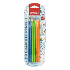 OPTIMA Grafitceruza OPTIMA HB háromszögletű 6 darabos ceruza