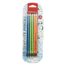 OPTIMA Grafitceruza OPTIMA HB háromszögletű radíros 6 darabos ceruza