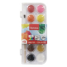 OPTIMA Vízfesték OPTIMA 28mm 12-es kréta, festék és papír